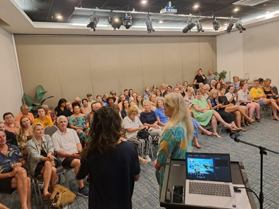 Sea turtle underwater